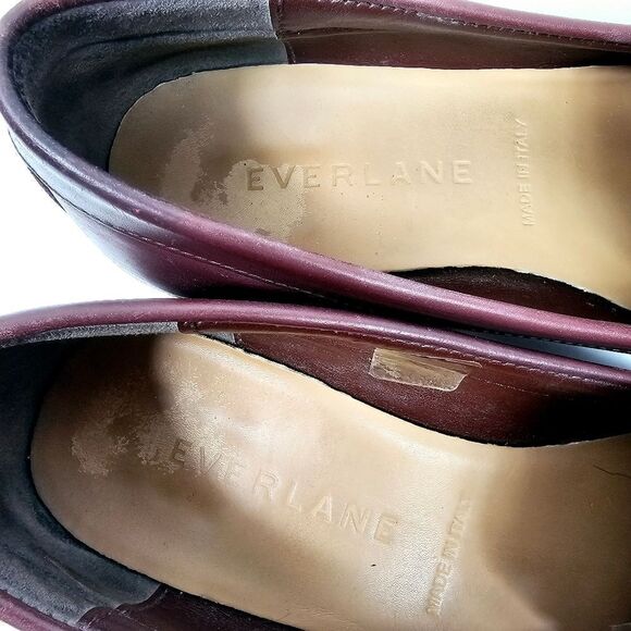 Everlane Modern Loafer Oxblood Burgundy Leather Size 7 - Picture 7 of 8